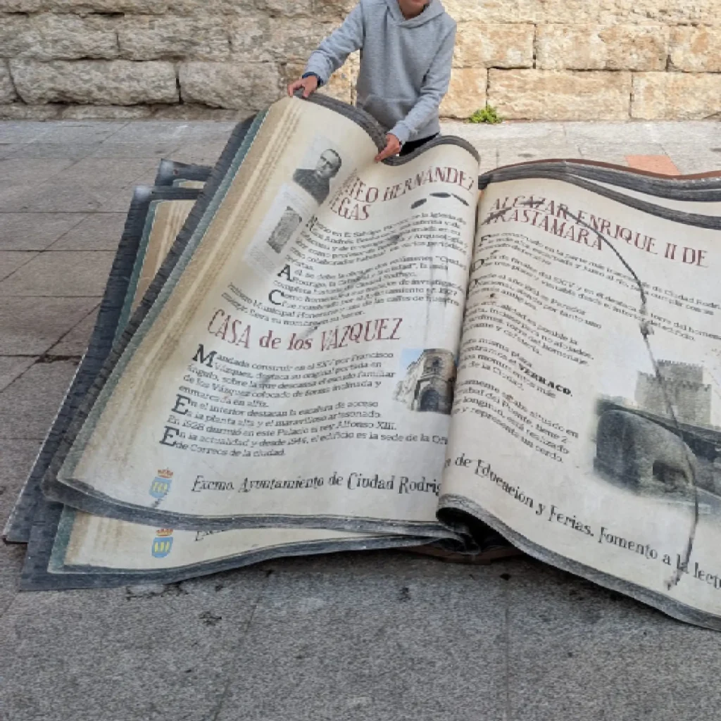 Giant book in Ciudad Rodrigo