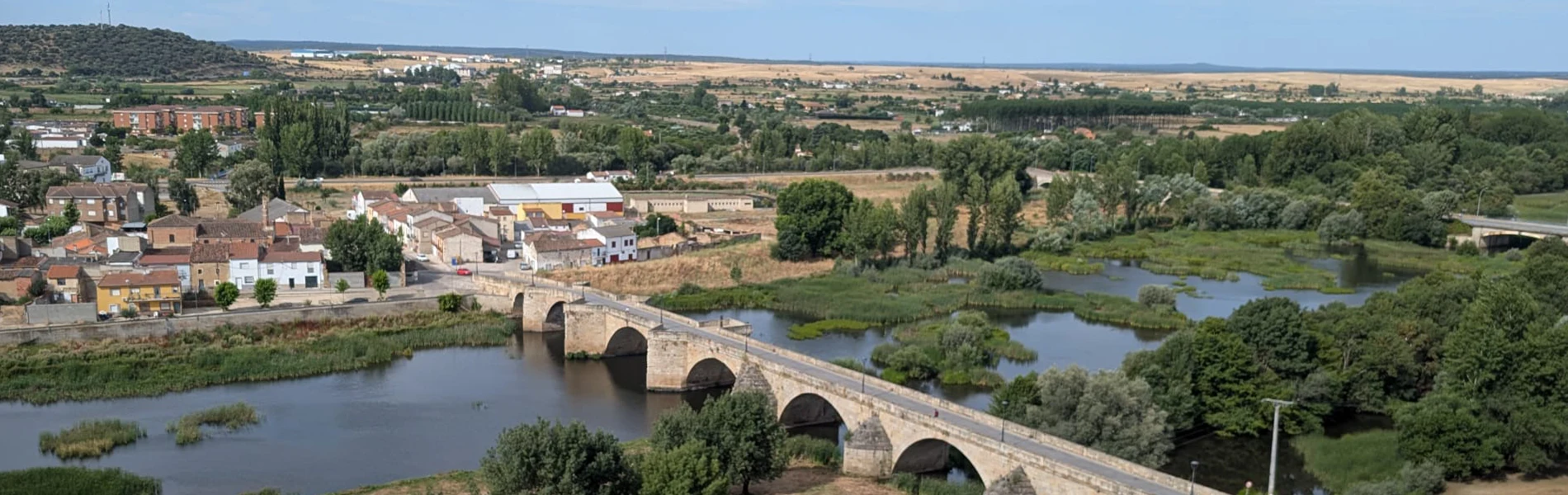 vistas do rio Águeda a partir da muralha de Ciudad Rodrigo